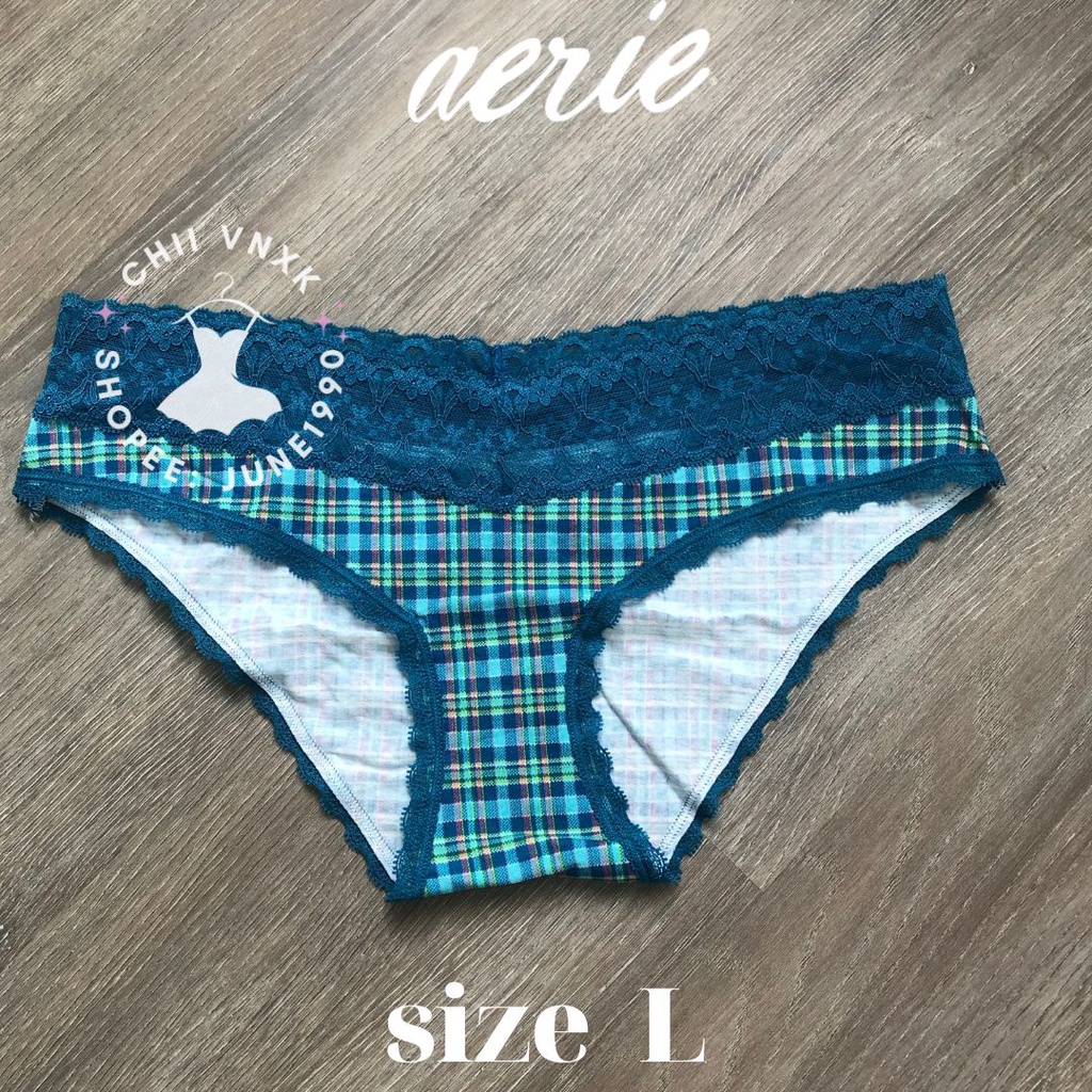 Quần lót Aerie ren cotton xuất xịn size L