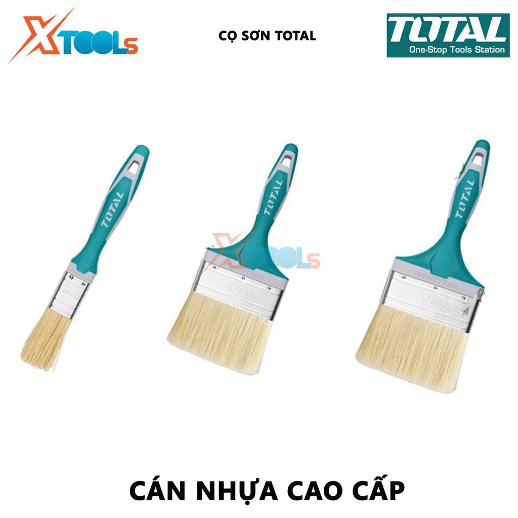 Cọ sơn TOTAL Chổi quét sơn chiều dài cọ 51-70mm, rộng 1-4 inch, độ dày cọ 16-22mm, tay cầm cao su chất lượng tốt - XSAFE