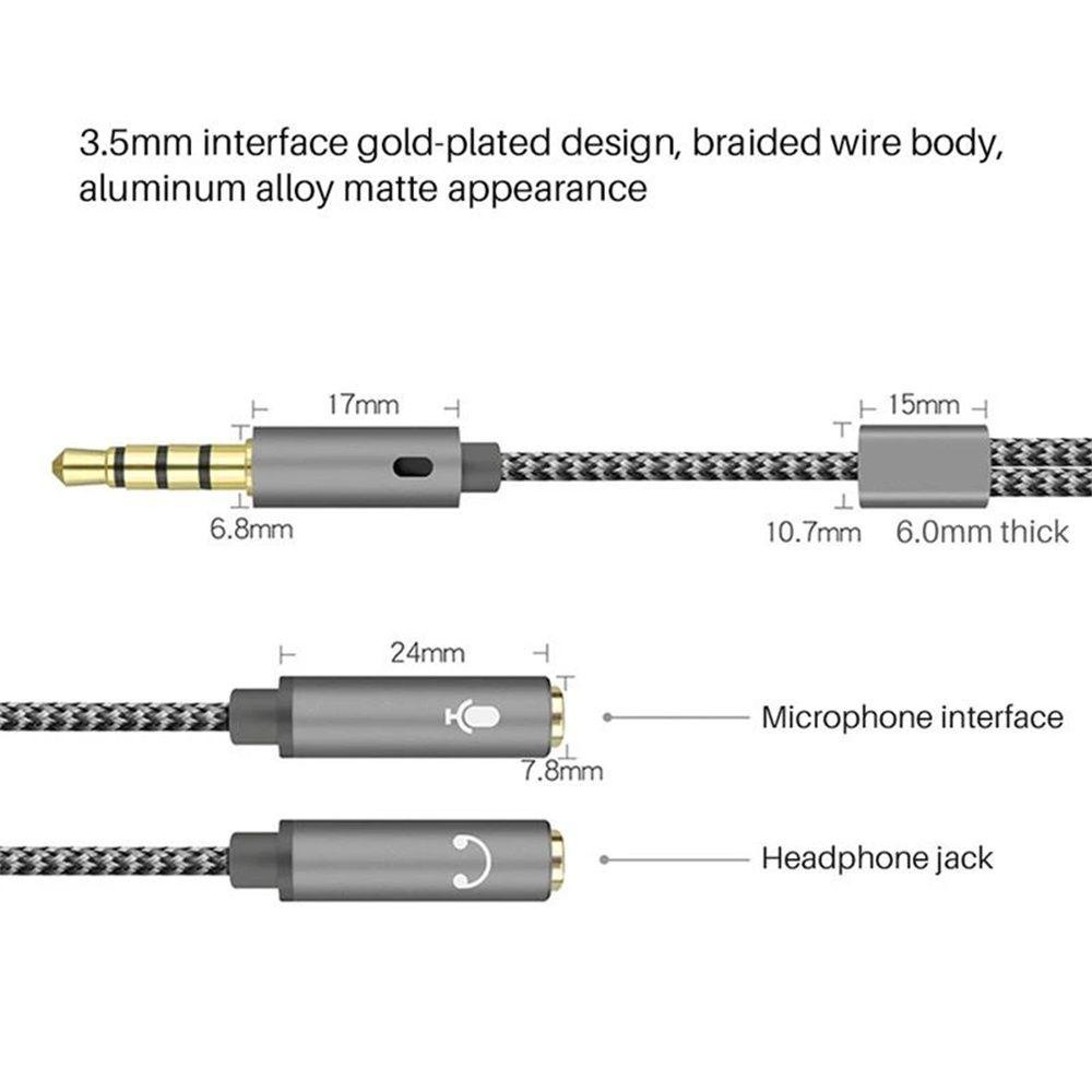 JONYE Dây Cáp Âm Thanh 3.5mm Kèm Mic