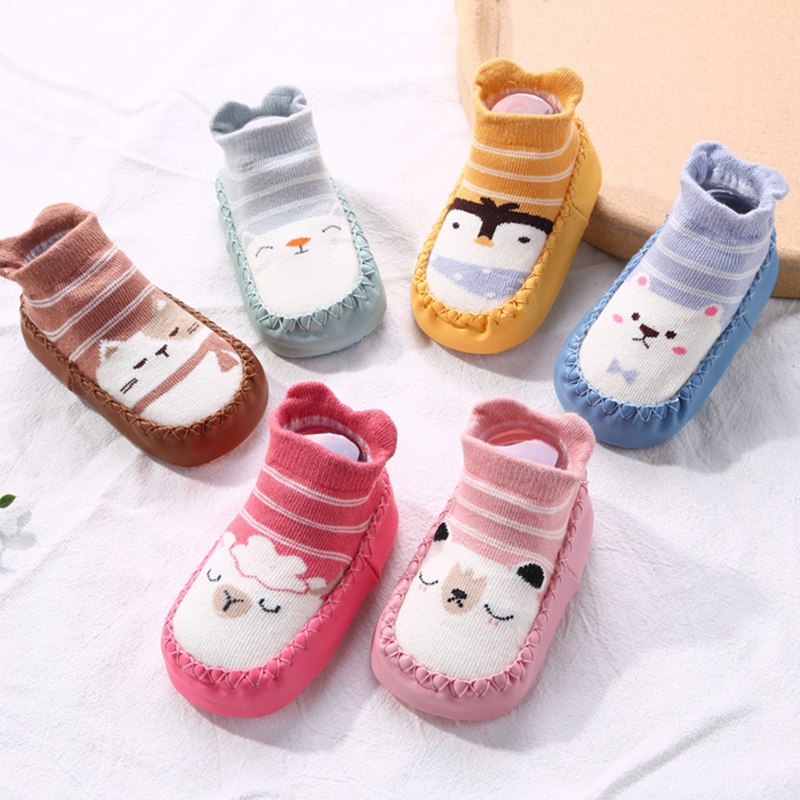 Cute Cotton 3D Baby Anti Slip Floor Socks  Infant Toddler Shoes Baby Floor Socks Children Breathable Casual Shoes