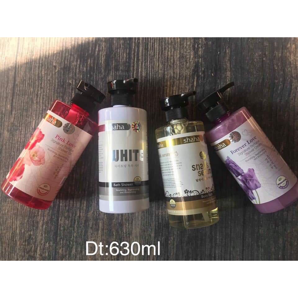 Sữa tắm cao cấp SHAHA 630ml - Nhập khẩu Malaysia - Đủ mùi hương