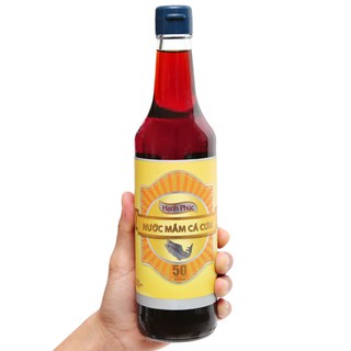 ( THÙNG XỐP)Nước mắm Hạnh Phúc 50 độ đạm chai 500ml