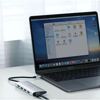 CÁP CHUYỂN USB TYPE C SANG 3*USB 3.0+HDMI+RJ45+SD&TF UGREEN (50516)