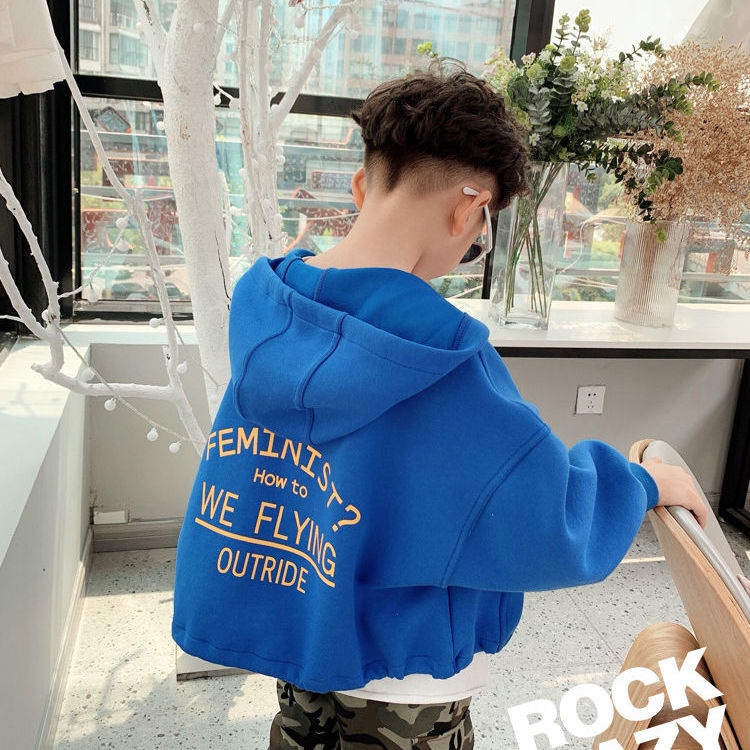 Áo Khoác Hoodie Thời Trang Mùa Thu Phong Cách Hàn Quốc Cho Bé Trai 2021