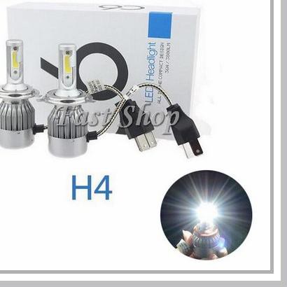 Bộ 2 Đèn Pha Led Cob C6 H4 36w - 3800lm H Siêu Sáng Cho Xe Hơi