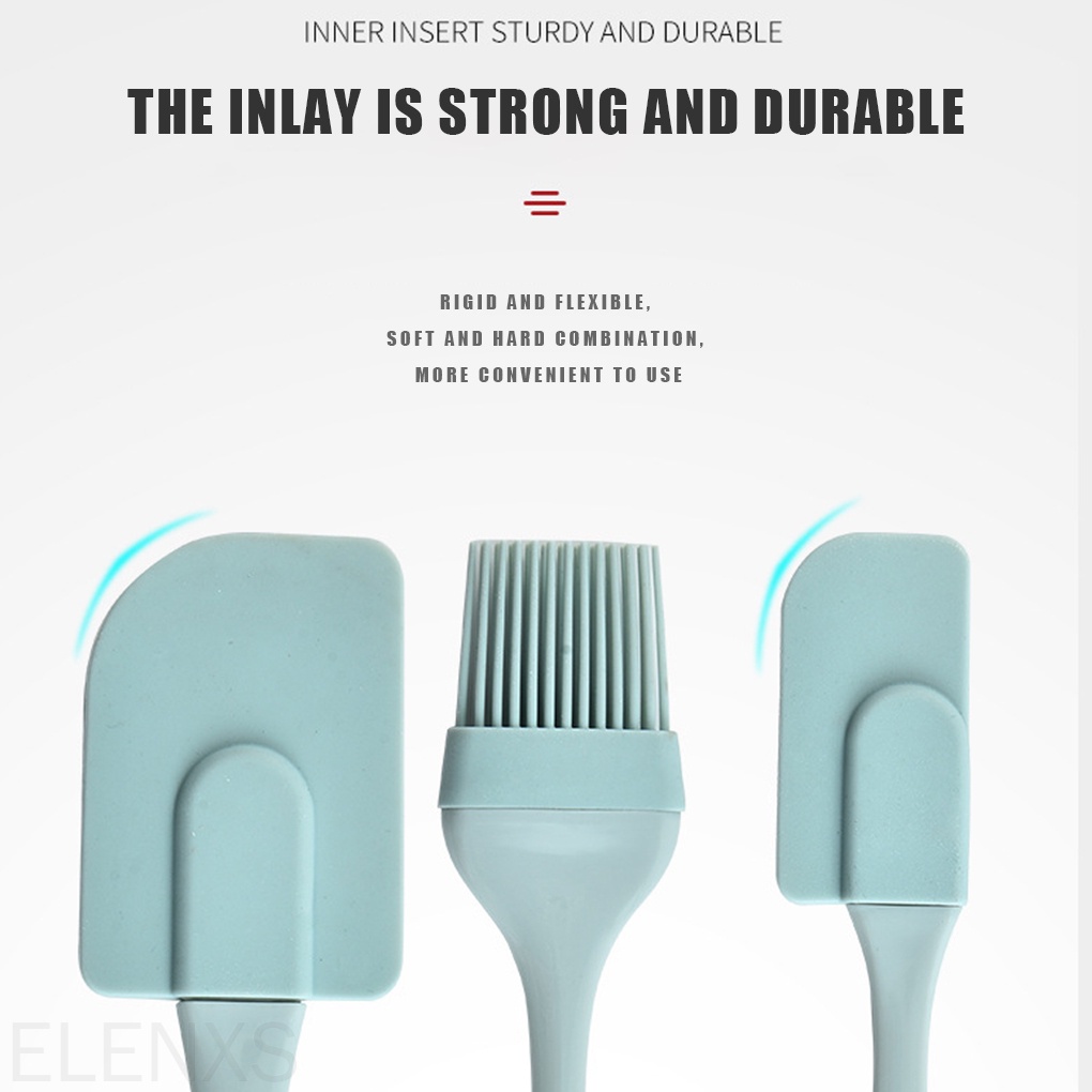 Bộ 3 Thanh Quết Bột Làm Bánh Bằng Silicon Diy Tiện Lợi