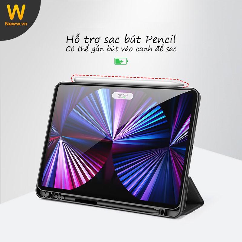 Ốp lưng Dux Ducis iPad Pro M1 12.9' 2021 / iPad Pro 12.9' 2020 Chống sốc, Kiểu bao da | BigBuy360 - bigbuy360.vn