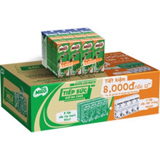 Sữa milo lúa mạch vỉ 4 hộp x 180ml