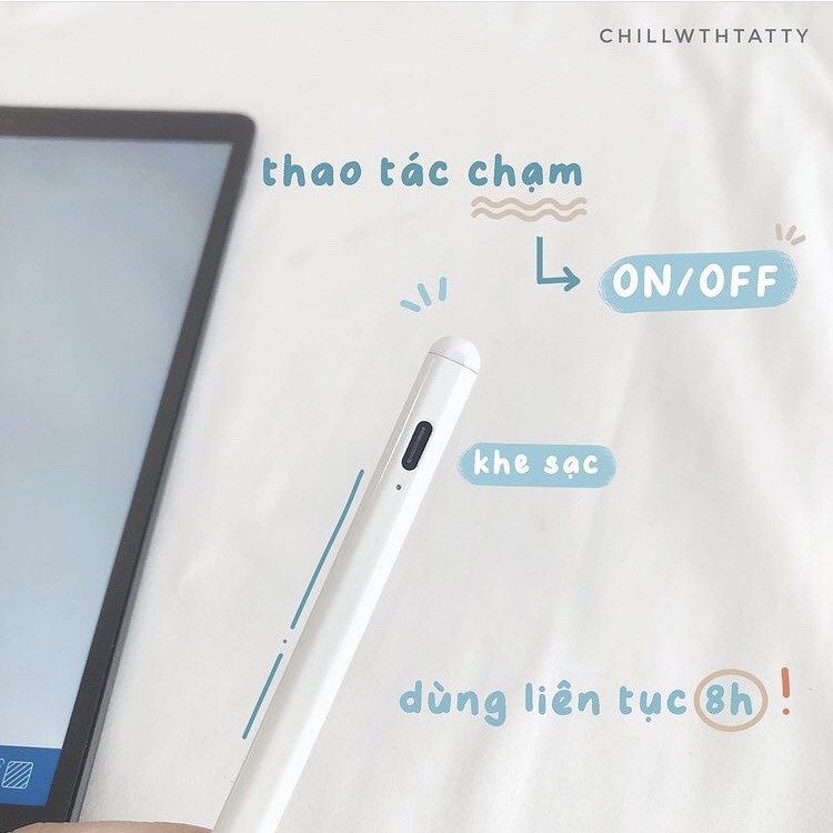 Bút Cảm Ứng CWT PENCIL 2.0 cho các dòng ipad từ 2018 (Tặng kèm ngòi bút thay thế trị giá 100k)