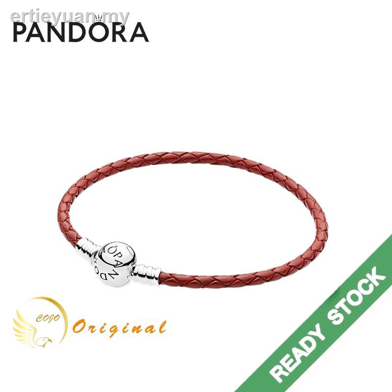 PANDORA Vòng Tay Da Bò 100% Chính Hãng Thời Trang Dành Cho Nữ