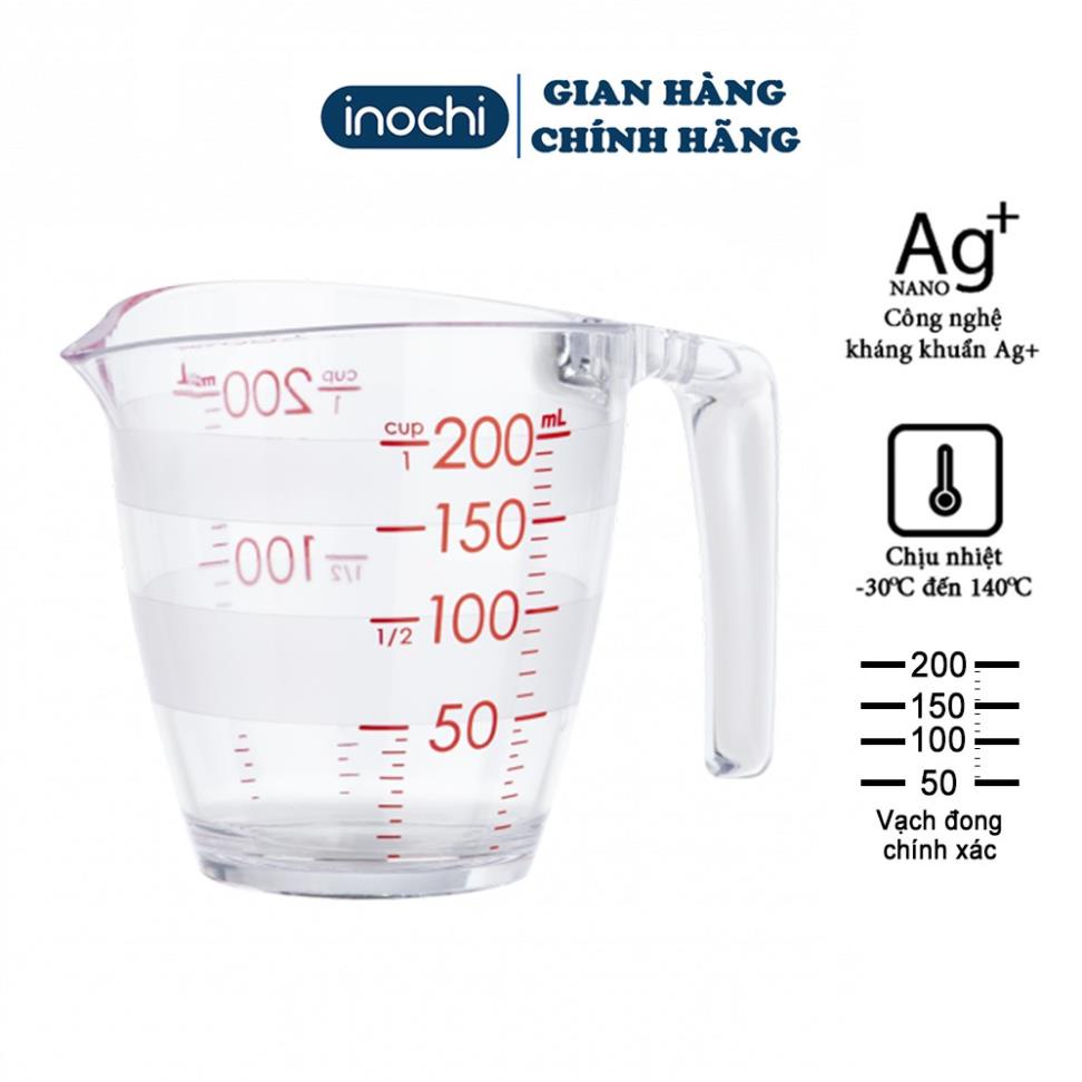 Cốc đong - Ca Đong YOKO INOCHI nhựa định lượng 200ml dung dịch dùng trong nấu ăn pha chế nhựa nguyên sinh