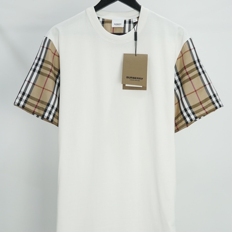 Áo thun Buberry cao cấp Áo thun nam Buberry kẻ 1:1