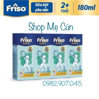 Sữa bột pha sẵn Friso Gold hương vani (180ml x 4hộp) cho bé trên 2 tuổi