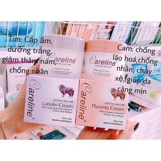 Kem mỡ cừu careline tím, vàng (cam) 100ml Úc