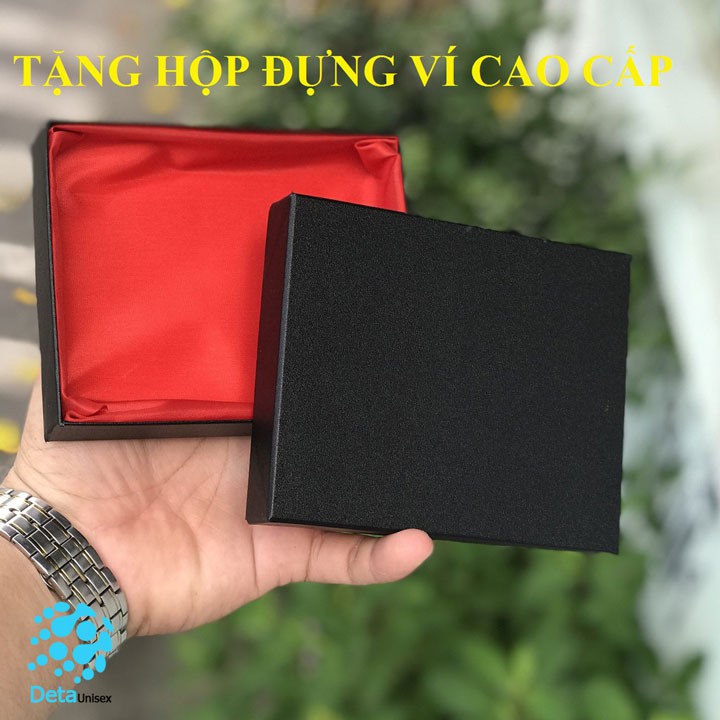 [Siêu rẻ] Ví da nam dáng ngang chất liệu da thật mềm mịn ngắn đựng tiền cực rộng - VIN-02