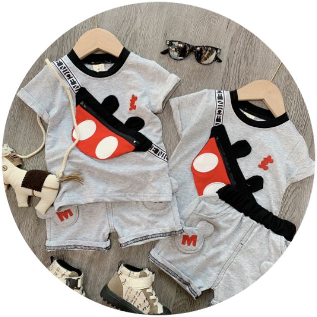 Set hè mickey kèm túi