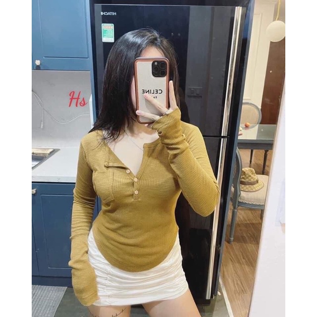 Áo bozip dài tay khuy ngực HS6