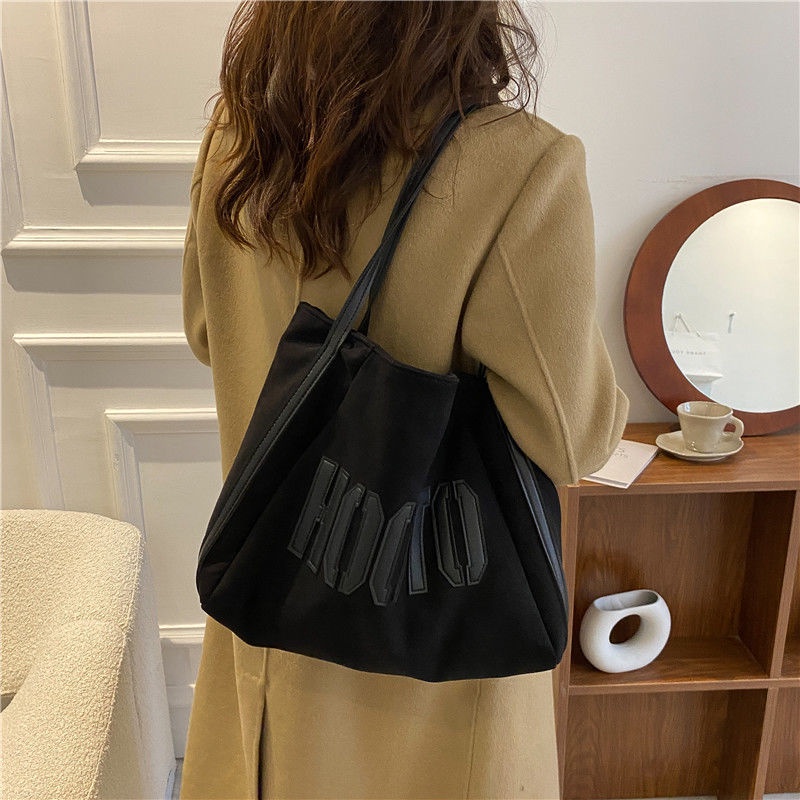 Cucci Túi Xách Đeo Vai Bằng Nhung Da Cừu Ghép Mảnh Ghép Chữ Phong Cách Retro Đơn Giản Thời Trang Mùa Đông Dành Cho Nữ We