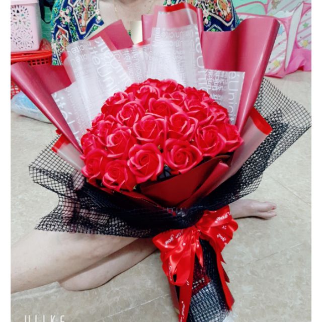 Bó hoa hồng sáp 40 bông