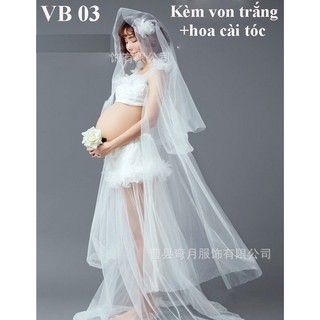 (Free ship))🍀🍀🍀VÁY CHỤP ẢNH CHO MẸ BẦU-TẶNG MIẾNG DÁN NGẪU NHIÊN-váy bầu