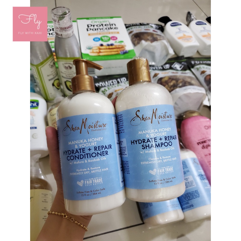 Shea Moisture Manuka Honey & Yogurt dành cho tóc khô và hư tổn 384ml