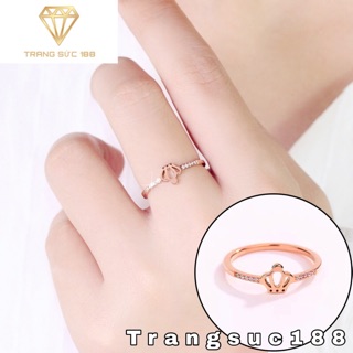 Nhẫn titan ko đEn vương miện NT079
