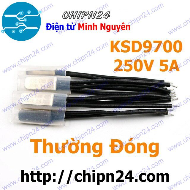 Cầu Chì Nhiệt KSD9700 Thường Đóng 5A 250VAC