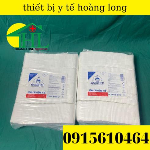 Bông Y Tế Cắt Miếng 1kg - Lau Rửa Mặt - Vệ Sinh Baby