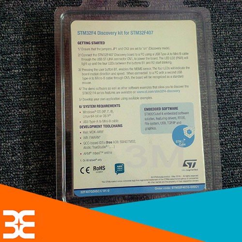 KIT STM32F4DISCOVERY STM32F407G-DISC1