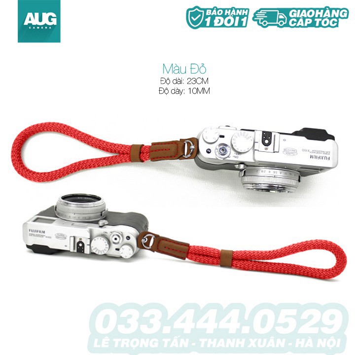 SIÊU RẺ | Dây đeo máy ảnh thao tác nhanh,sợi bện tròn cao cấp - AUG CAMERA HÀ NỘI - Camera strap - HandTrap