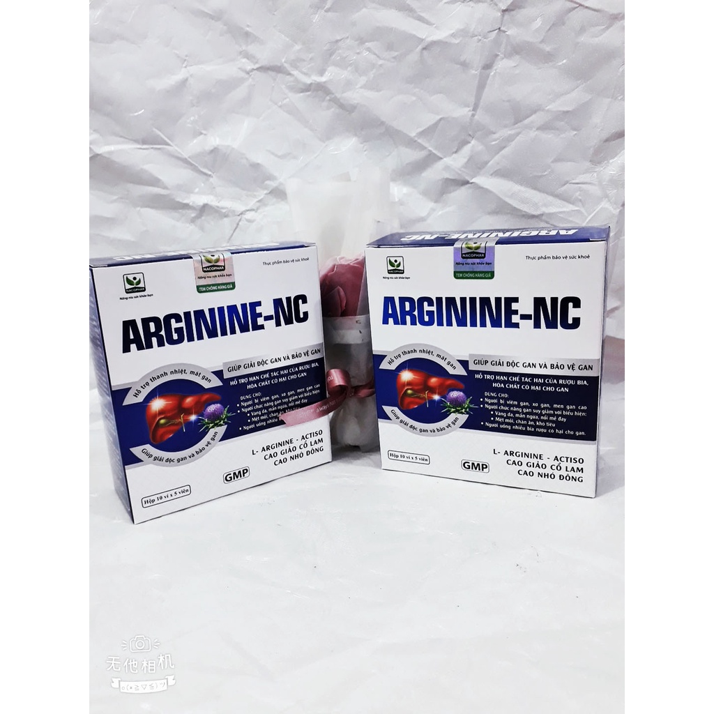 Viên uống Giải độc gan ARGININE NC, hỗ trợ thanh nhiệt, mát gan; tăng cường chức năng gan; hỗ trợ hạ men gan