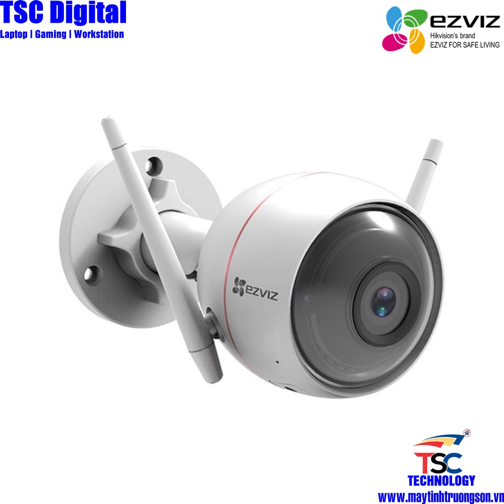 Camera EZVIZ CS-CV310 C3WN 2.0M Ful HD 1080P Kèm Thẻ Lưu Trữ 128Gb | Camera IP66 Ngoài Trời Chịu Mưa Nắng