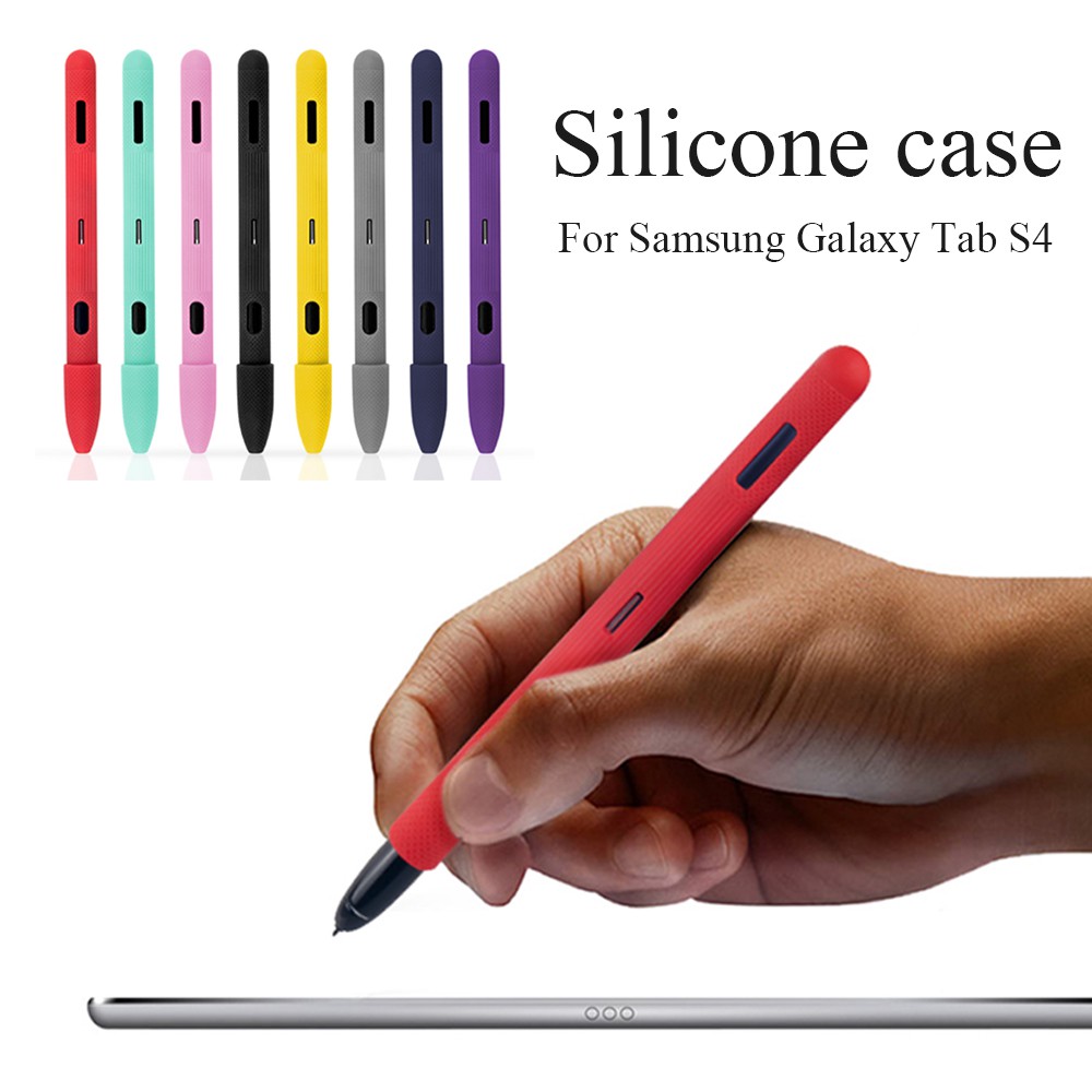 For Samsung Galaxy Tab S4 Tablet Smart Pen Protective Sleeve Pencil Grip Holder Silicone Case