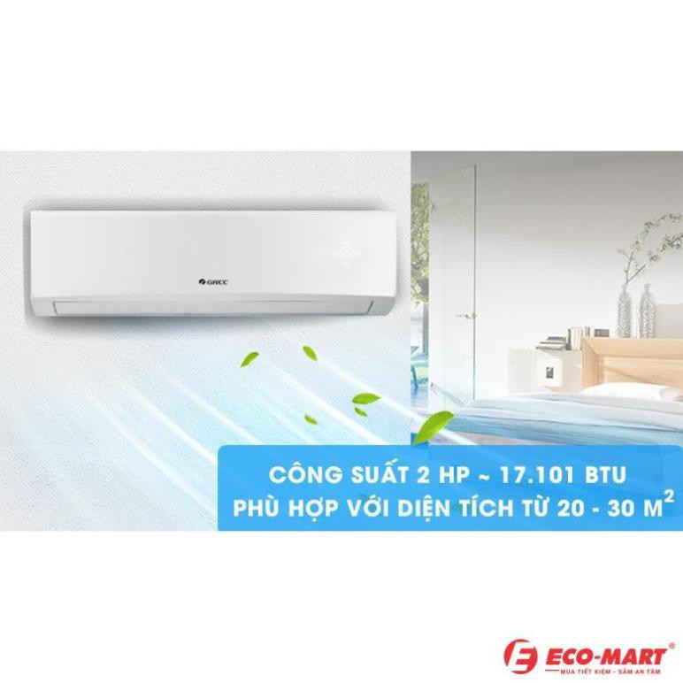 [Miễn phí vận chuyển tại Hà Nội]  Máy lạnh, Điều hòa Gree 18000BTU 1 chiều GWC18KD-K6N0C4(I/O) 2HP