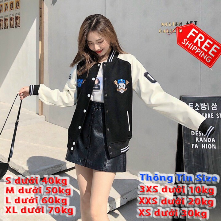 [Freeship] Áo khoác bomber dù nam nữa cài nút 2 lớp New York shop LV