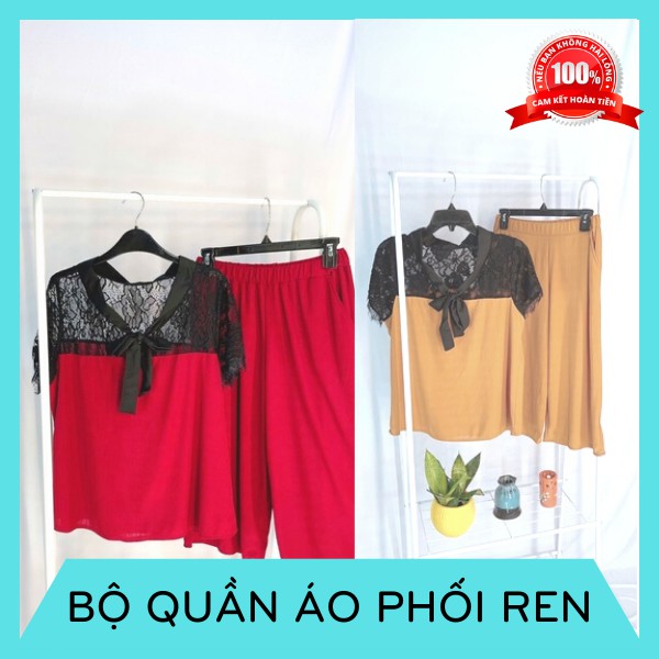 Bộ quần áo phối ren 🔸HÀNG CAO CẤP🔸 quần áo ren form chuẩn, đường may tỉ mỉ, chất liệu vải đẹp | BigBuy360 - bigbuy360.vn