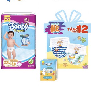 Tã quần bobby xxl56 tặng 12 miếng