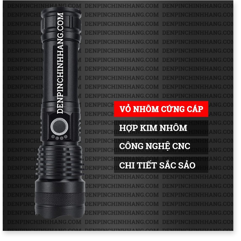 Đèn pin siêu sáng XH P50 cực mạnh