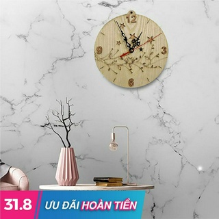 Đồng hồ treo tường Vân gỗ Decor D20