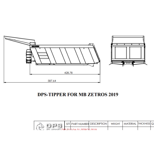 DPS-TIPPER CHO MB ZETROS 2019 RC4WD PUSH TỪ TRUNG GIAN