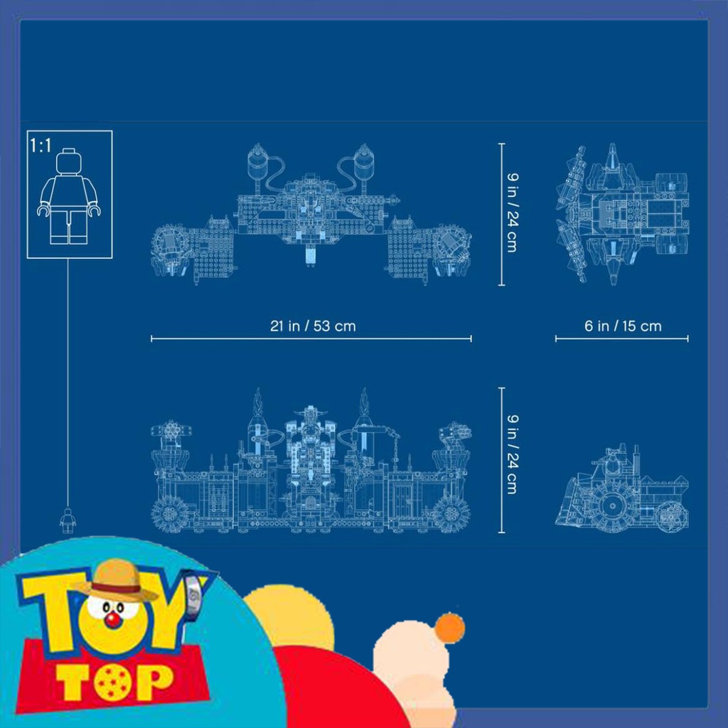 Đồ chơi lắp ráp monkey ghép monkie kid chiến hạm lâu đài dung nham của ngưu ma vương xếp hình bla / lri 11576