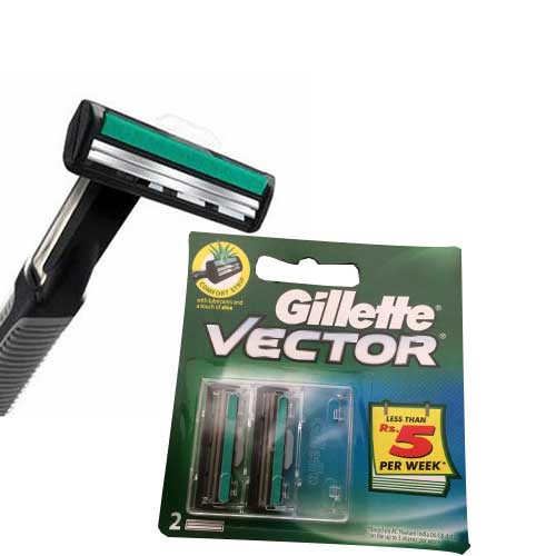 Combo dao và lưỡi cạo râu Gillette Vector