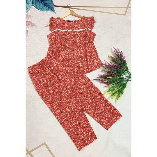 Đồ bộ nữ tay cánh tiên 💞FREESHIP💞 quần 9 tấc vải lụa mềm, mịn, mặc mát hợp thời trang.