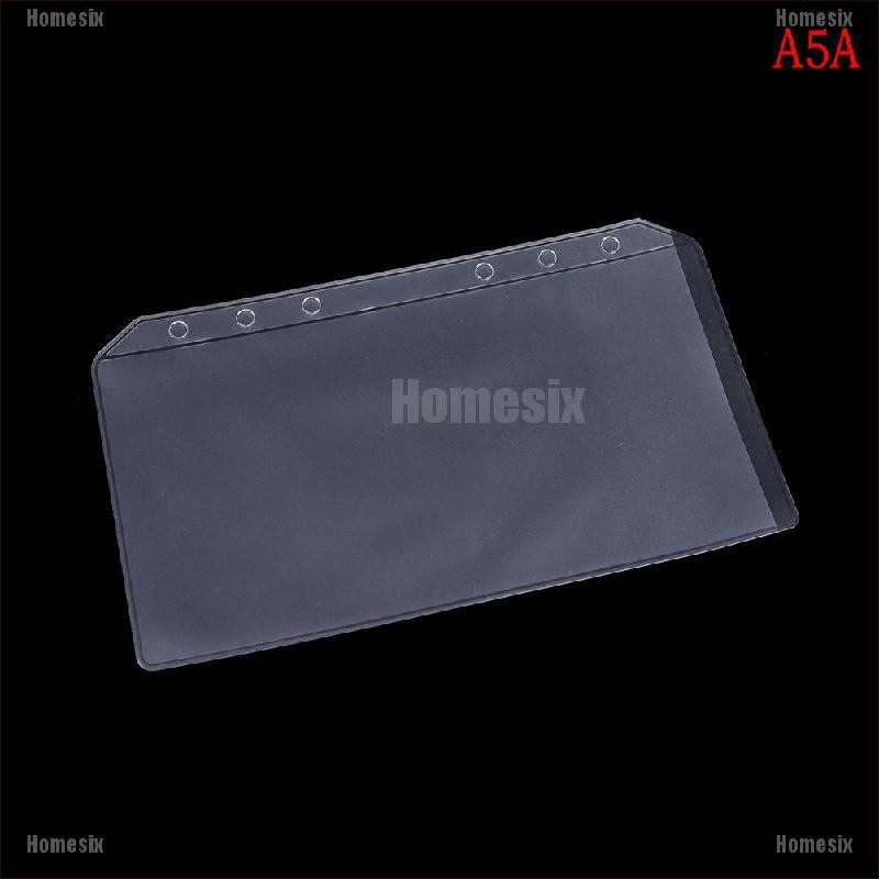 [YHOMX] A5/A6 Transparent Zip Lock Envelope Binder Pocket Refill Organiser Stationery U9 TYU
