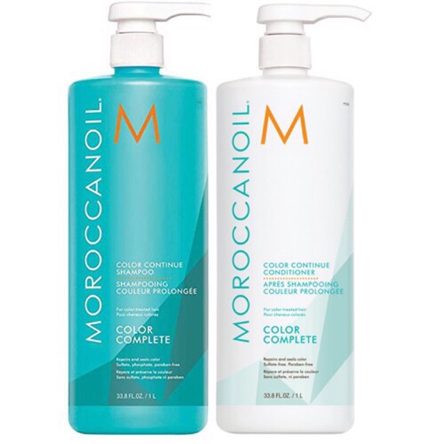 Dầu gội xả duy trì màu nhuộm Moroccanoil Color Complete 1000mlx2