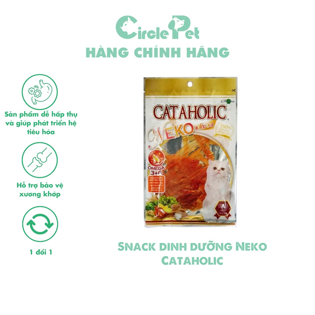Snack Dinh Dưỡng CataHolic Neko Vị Gà Cao Cấp Phù Hợp Với Mèo Ở Mọi Độ Tuổi - Circle Pet