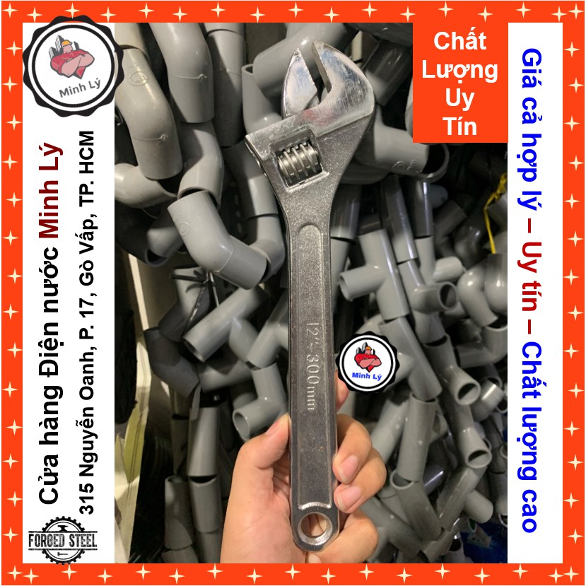 Mỏ Lết 8” – 10”  – 12” Hợp Kim Thép CR-V Cao Cấp FORGED STEEL
