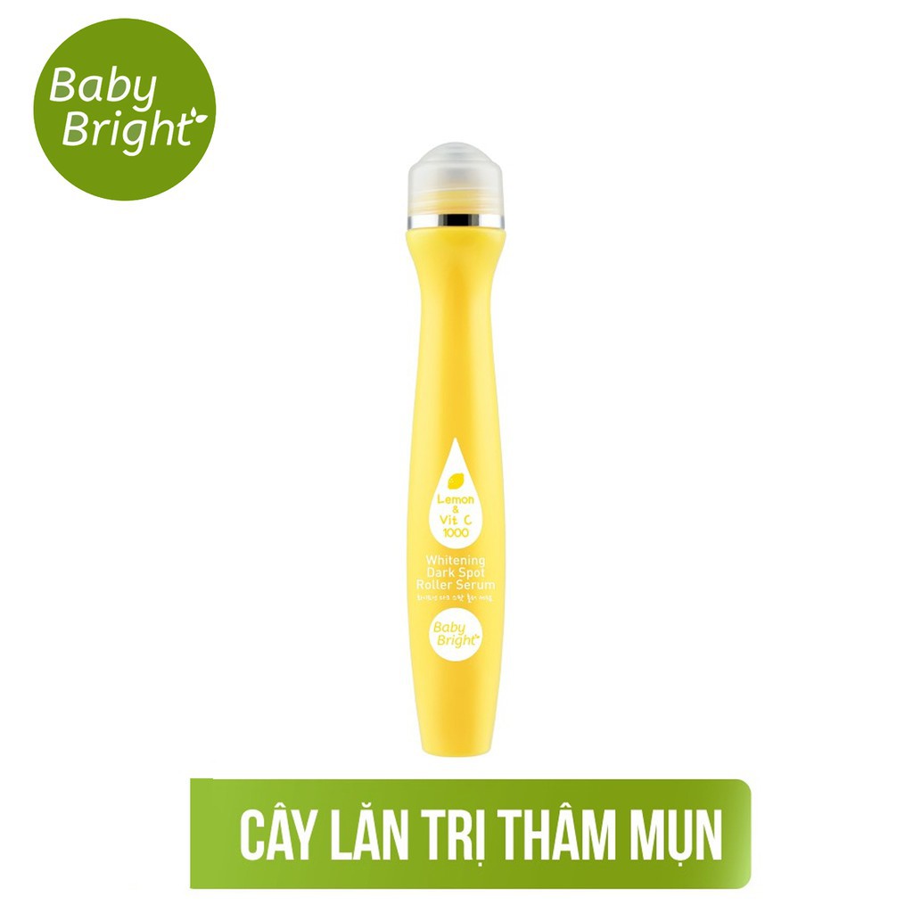 Serum Mờ Thâm, Mờ Tàn Nhang Vitamin C Baby Bright Dạng Lăn - Cây Lăn Baby Bright Giảm Thâm và Mờ Tàn Nhang Thái Lan