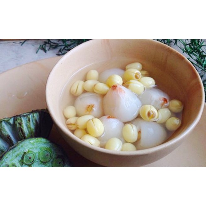 Hạt sen khô loại 1: Thơm bở Gói 1kg Hút chân không