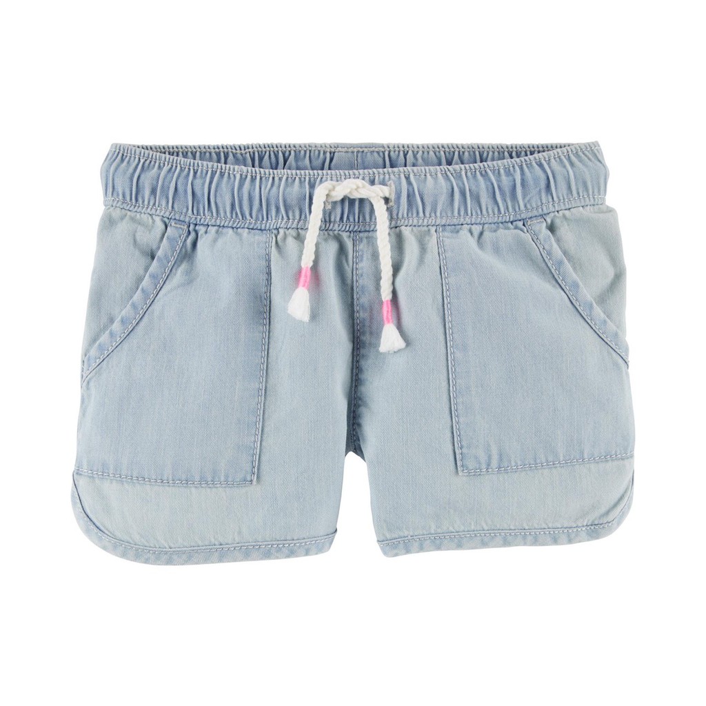 Quần short vải Oshkosh cho bé gái 1-8T Q468